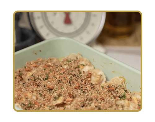 Rose Ravioli with Erzurum Chechil Cheese Sauce