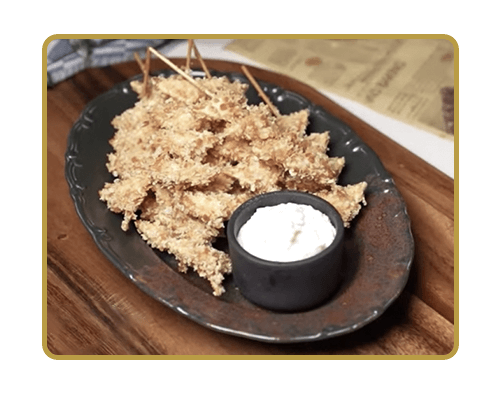 Eren Triangle Ravioli with Tartar Sauce