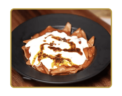 Triangle Ravioli with Tomato Sauce