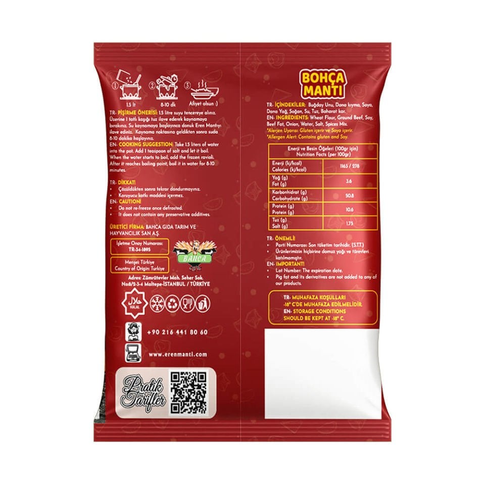 Eren Bohça Mantı 450 gr.